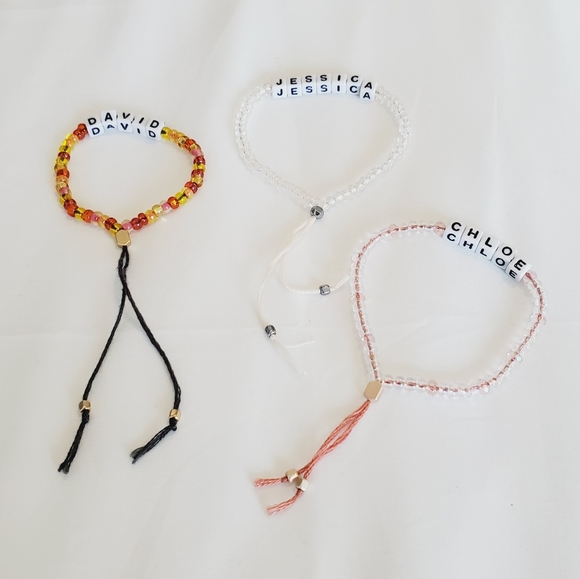 BLACK Thread- "NAME IT"  Made to Order- Friendship Bracelet - Picture 3 of 10